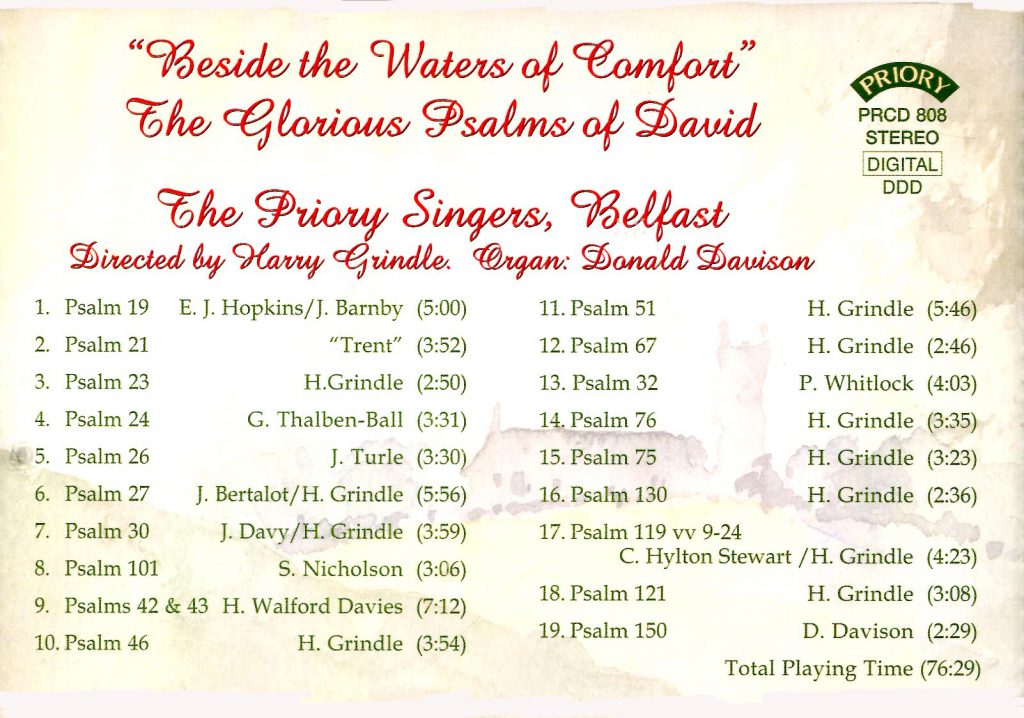 CD back card "Besides the Waters of Comfort"