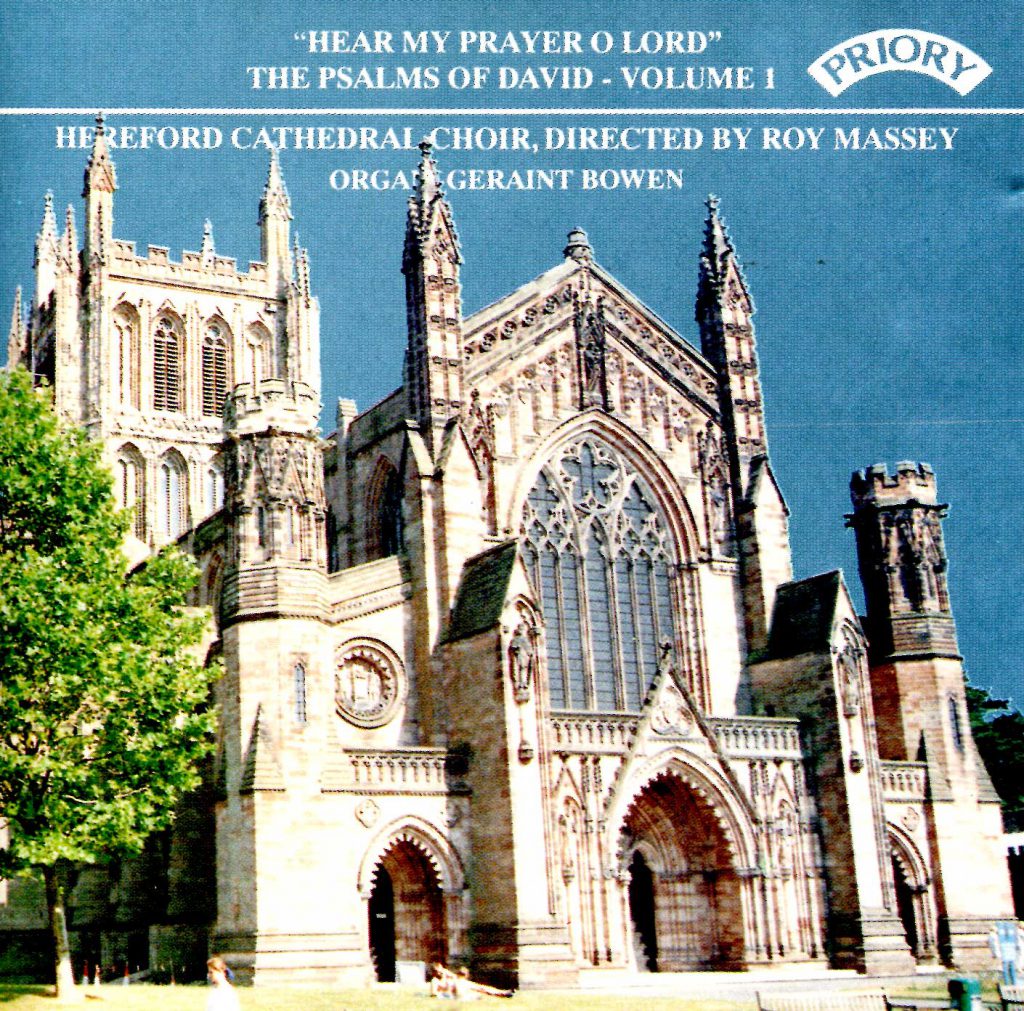 CD liner notes front cover "Hear my prayer O Lord - The Psalms of David" - Series 1, Volume 1