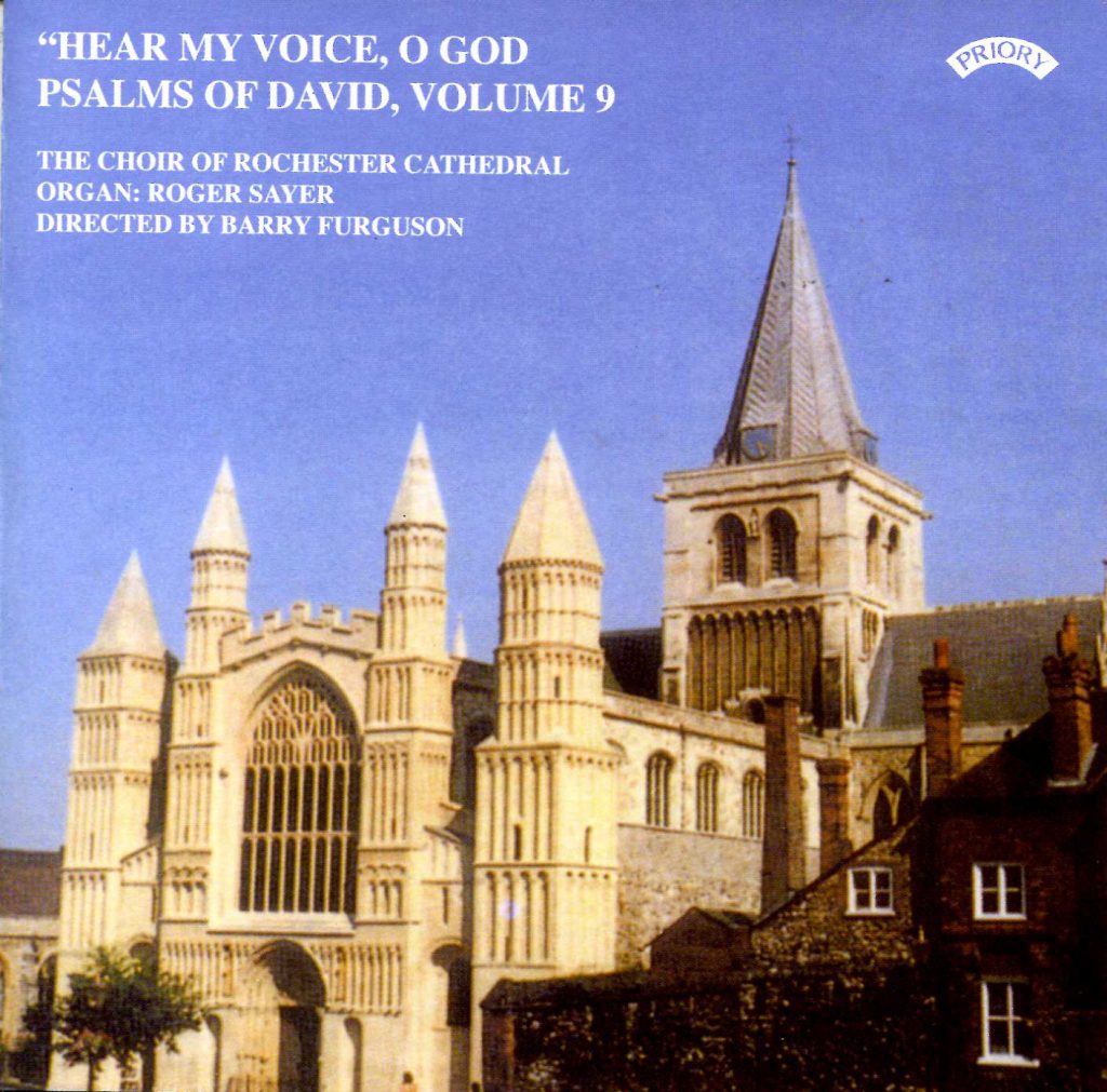 CD liner notes front cover "Hear my voice, O God - The Psalms of David" - Series 1, Volume 9