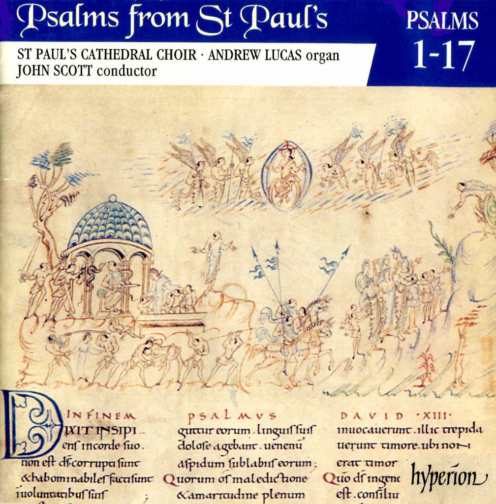 CD liner notes front cover "Psalms from St Paul's" - Volume 1