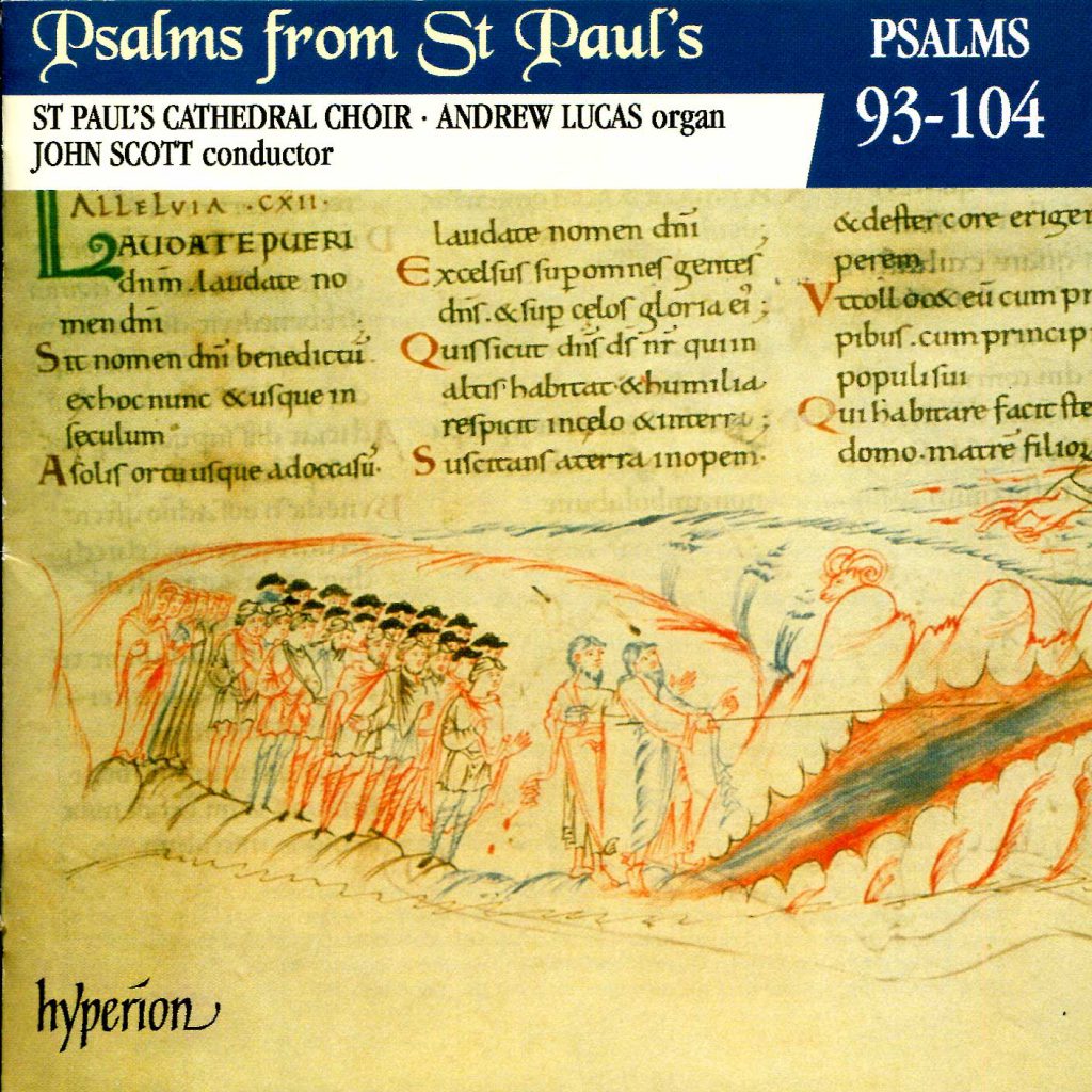 CD liner notes front cover "Psalms from St Paul's" - Volume 8