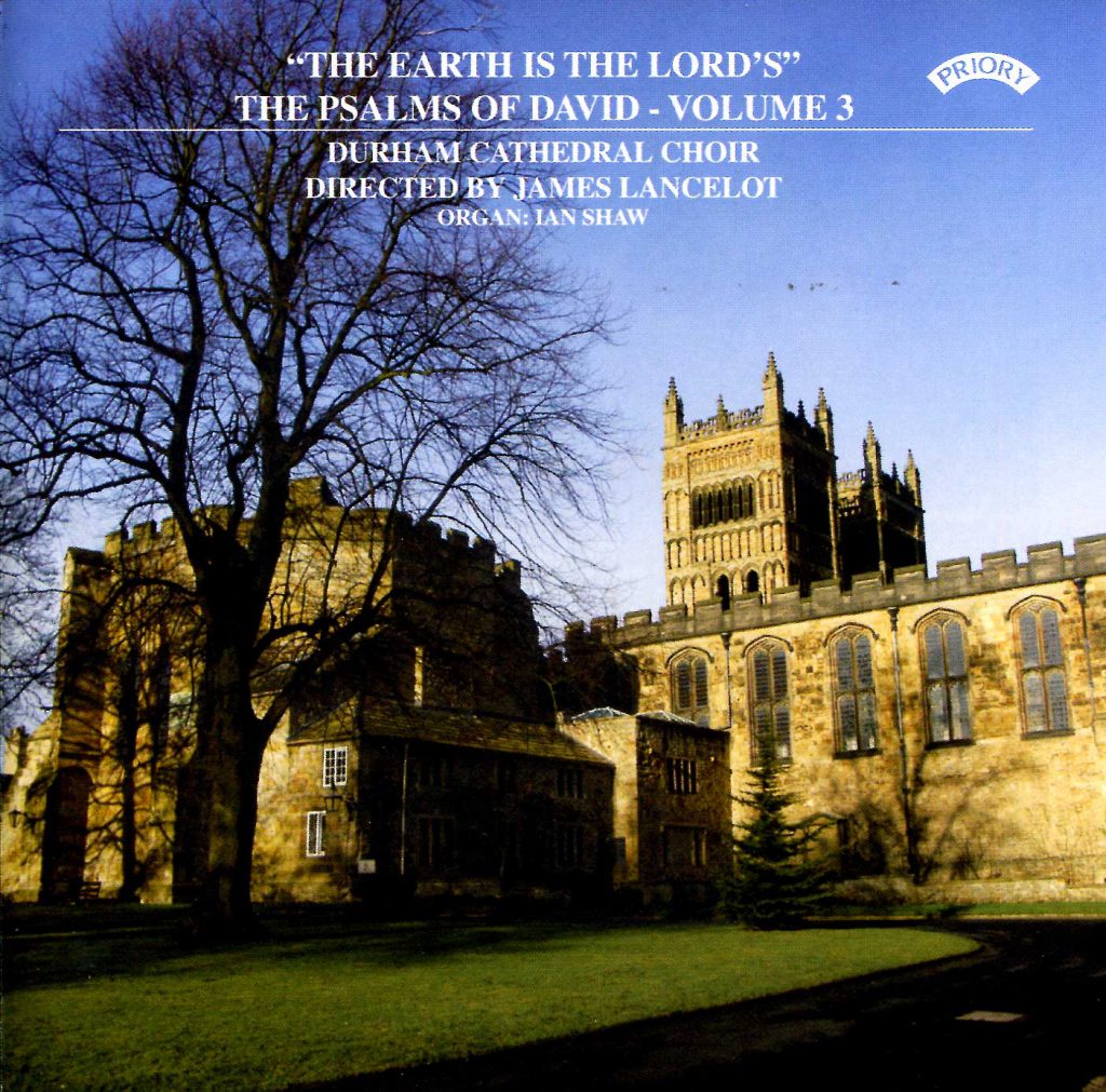 CD liner notes front cover "The earth is the Lord's - The Psalms of David" - Series 1, Volume 3