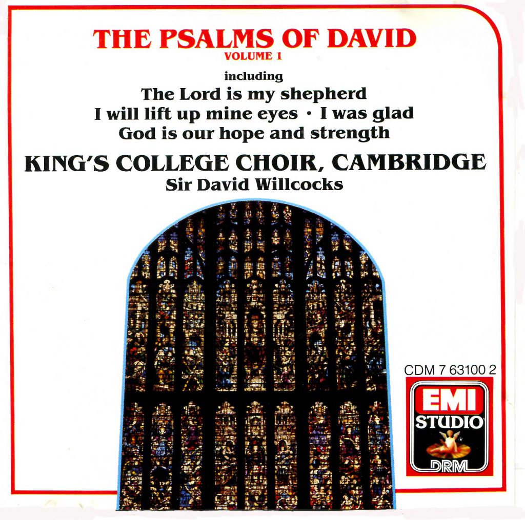 CD liner notes front cover "The Psalms of David" - Volume 1