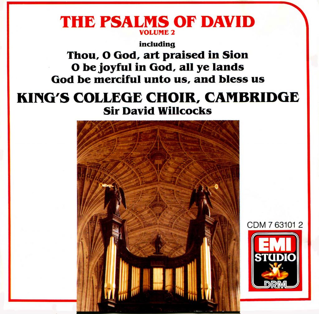 CD liner notes front cover "The Psalms of David" - Volume 2