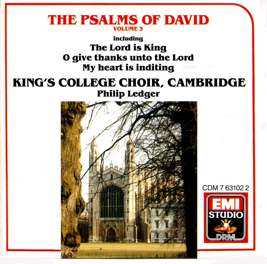 CD liner notes front cover "The Psalms of David" - Volume 3
