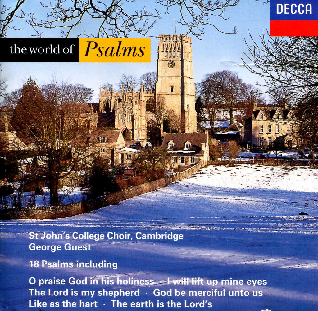 CD liner notes front cover "The World of Psalms"